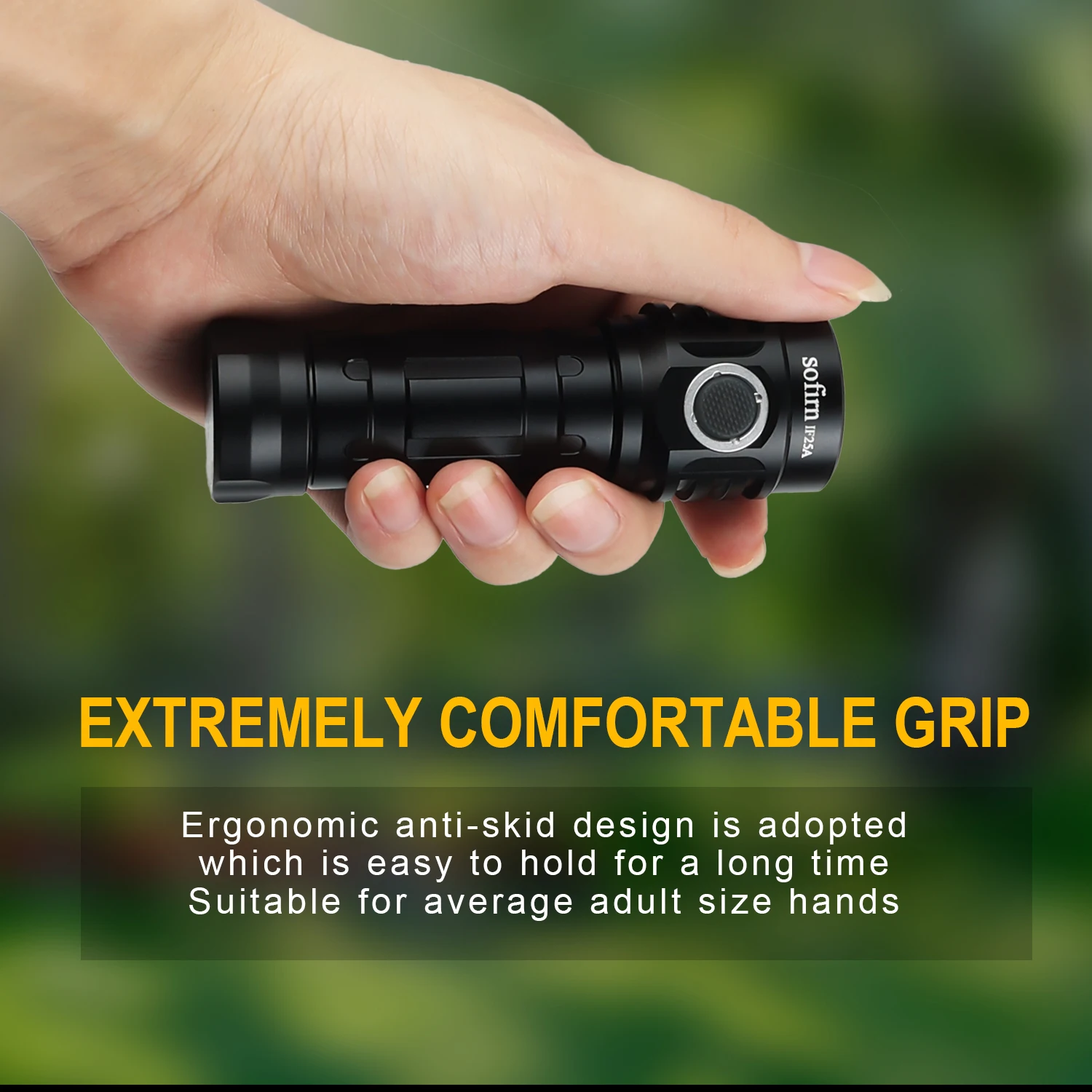 Sofirn IF25A BLF Anduril Powerful USB C Rechargeable LED Flashlight 21700 Lamp 4000lm 4*SST20 Torch with TIR Optics