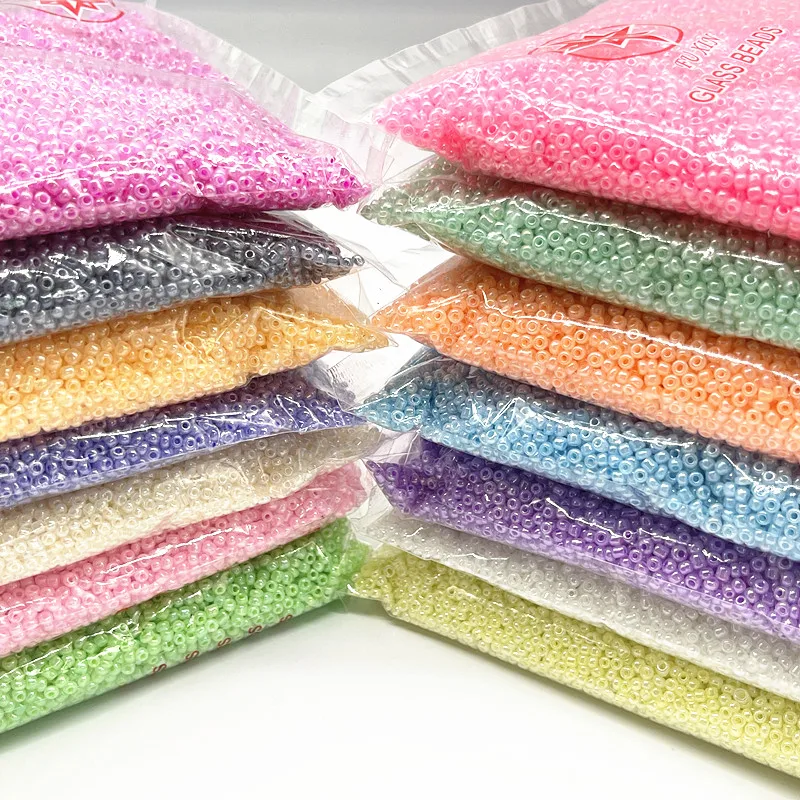 1000pcs(15g) 2mm zprostředkovat z  krém půvab český sklo semeno korále DIY náramek řetízek korále pro šperků vytváření příslušenství