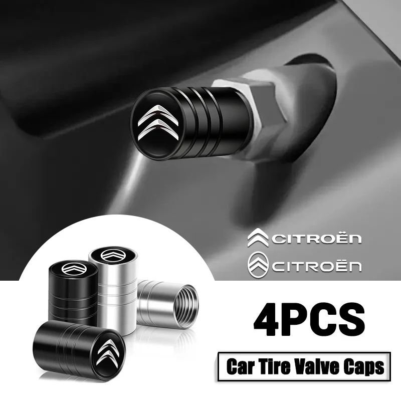 4 Uds tapas de válvula de neumático de rueda de coche cubierta de vástago de aire para Citroen Berlingo C3 C4 C1 Jumper C5 C6 C2 2CV VTS DS3 DS4 DS5 RD3 Picasso Saxo