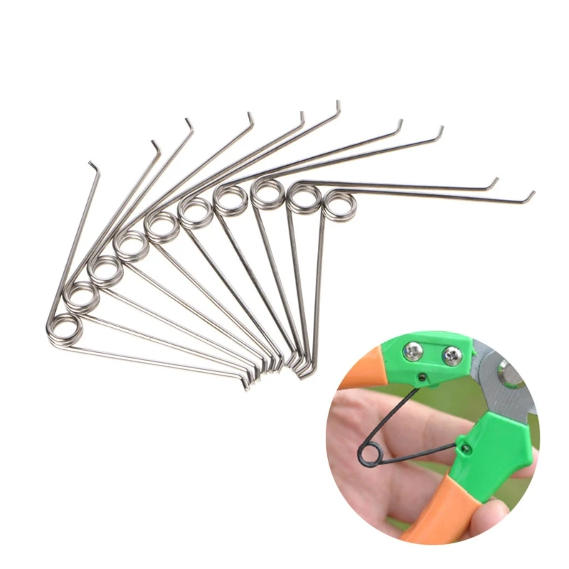 V Steel Compression Spring, Gardening Scissors Accessories Tool, 10Pcs