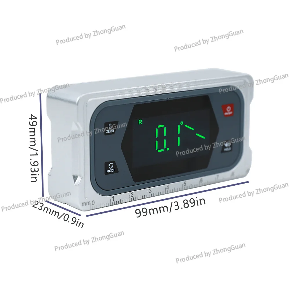 New Dual-Axis Digital Inclinometer Touchscreen Inclinometer Box with Buzzer Digital Angle Gauge Multi-Functional Angle Ruler