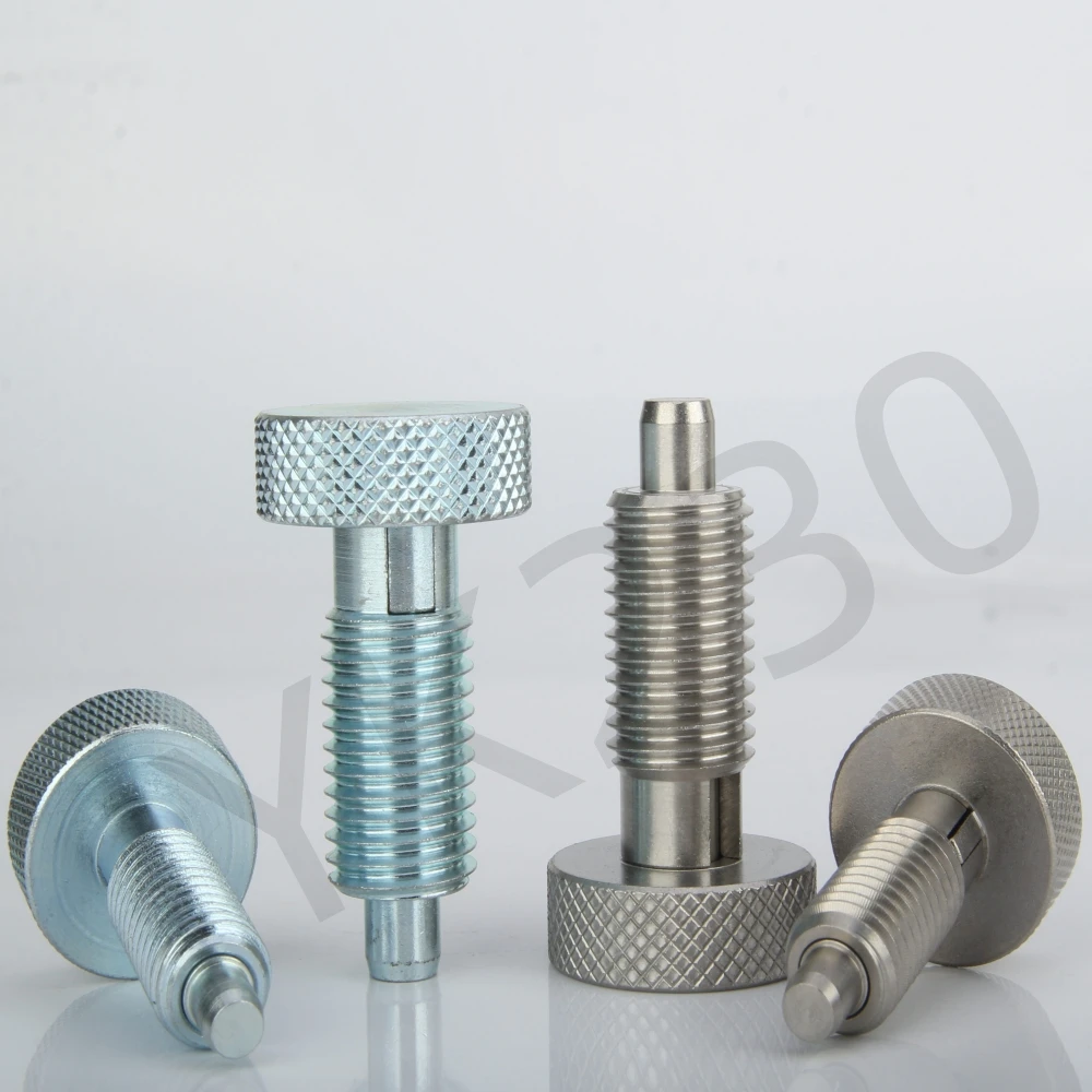 YK230 All Steel Self-Locking Return Type Index Screw Indexing Locating Pins Indexing Spring Plungers Without Nut