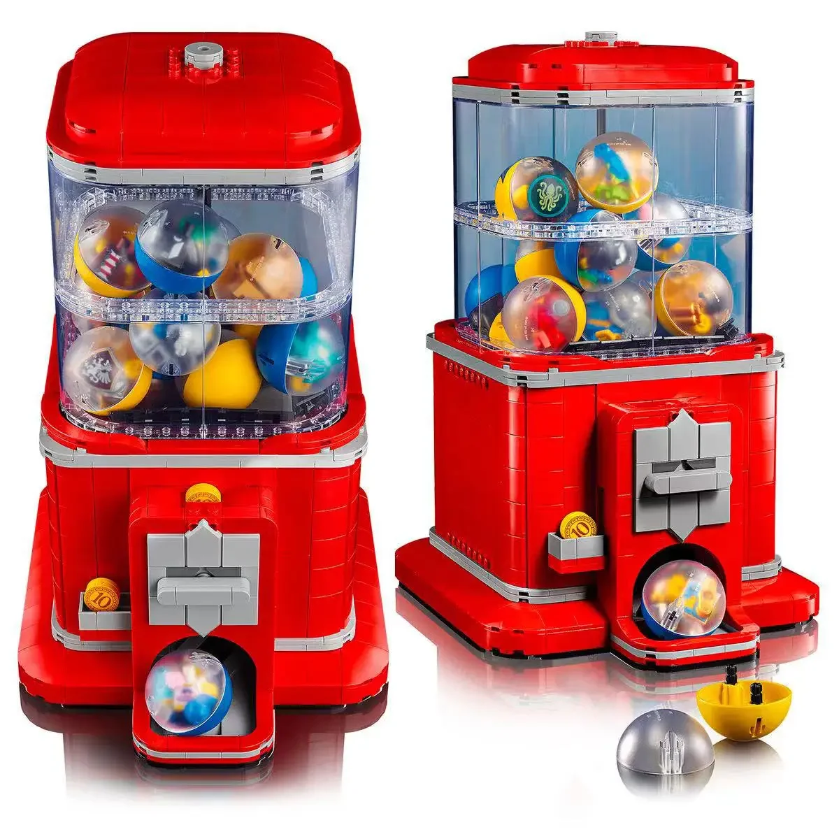 

Креативный торговый автомат с монетоприемником 21358, набор строительных блоков, креативный ретро торговый автомат, игрушки, подарки на Рождество и день рождения
