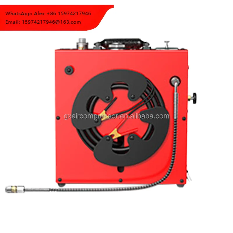 Compresor de aire para buceo sin aceite GX-E-CS4 220v 4500 Psi de alta presión eléctrico Pcp para buceo y caza.