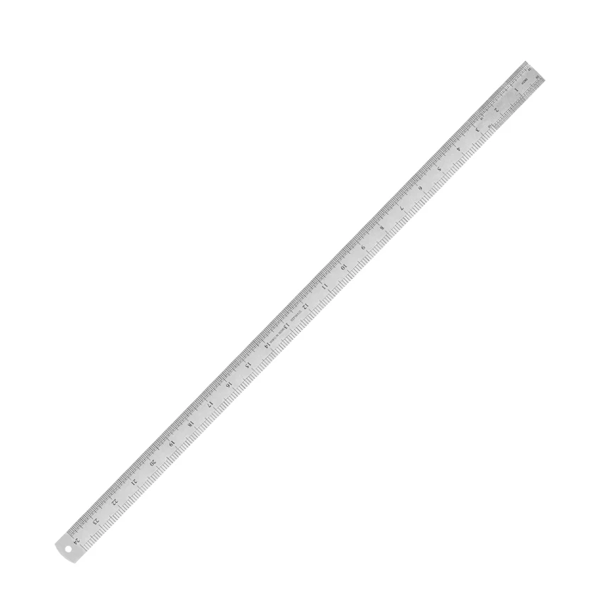 مزدوج الوجهين (الصلب نوع 60 سنتيمتر سمك 0.7 مللي متر 1 قطعة) 600 مللي متر 24 بوصة هاك الصلب مستقيم التهجئة Stencuter مسطرة فولاذية مقاومة للصدأ أداة قياس