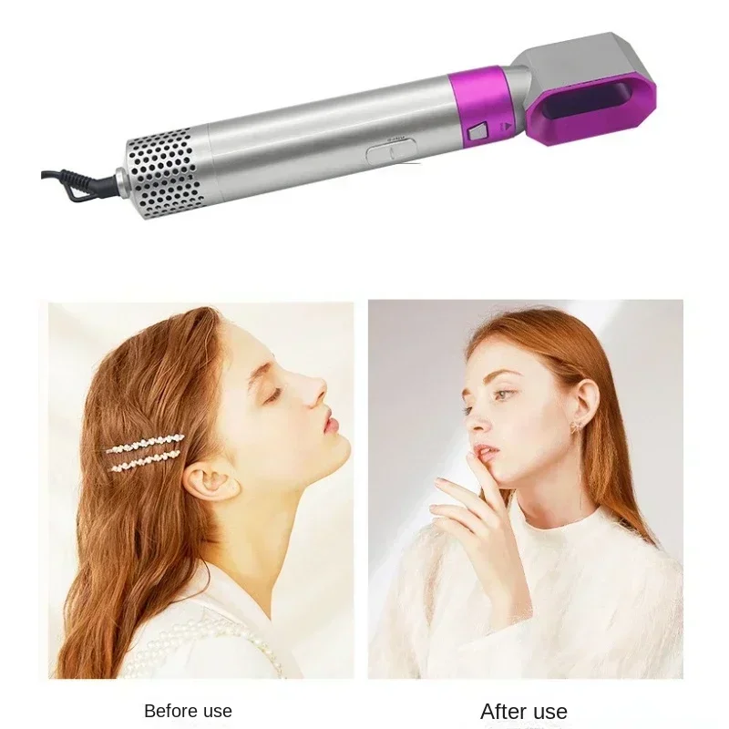 Hot Air Brush 5 in 1 Hair Dryer Brush Negative Ionic Detachable Hair Dryer  Styler Air Culer Wand Hair Straightener Brush Blow