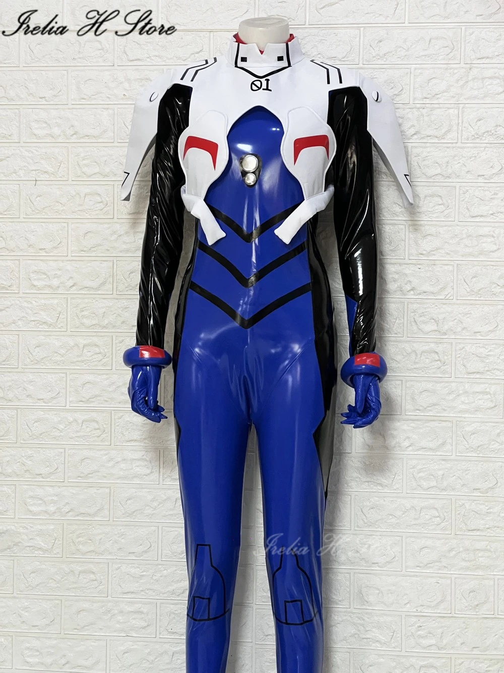 Irelia H-Disfraz de Ikari Shinji personalizado, mono de cuero, traje de conducción, traje de combate, Anime
