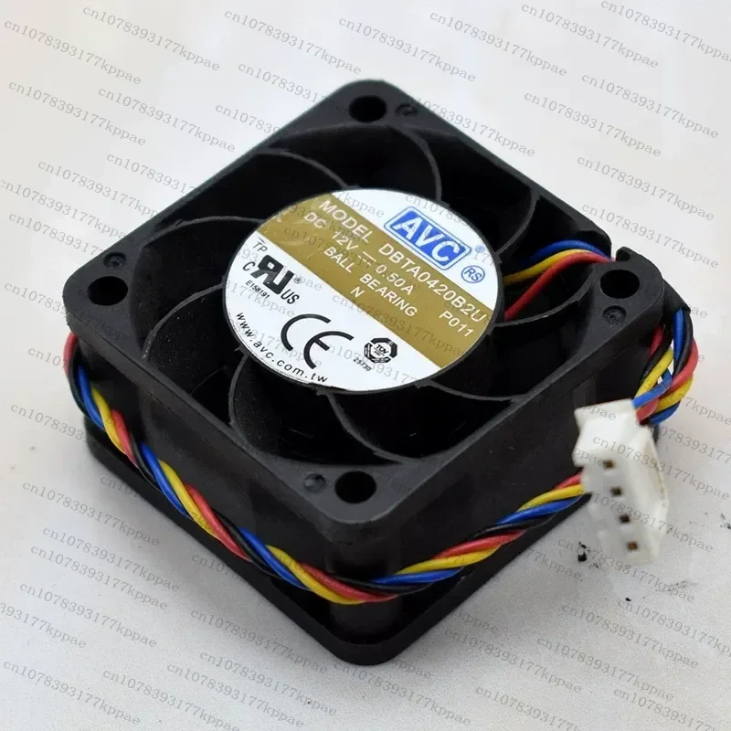 1PCS for AVC DBTA0420B2U 4CM 12V 0.5A 4020 4-Wire PWM High Speed Cooling Fan