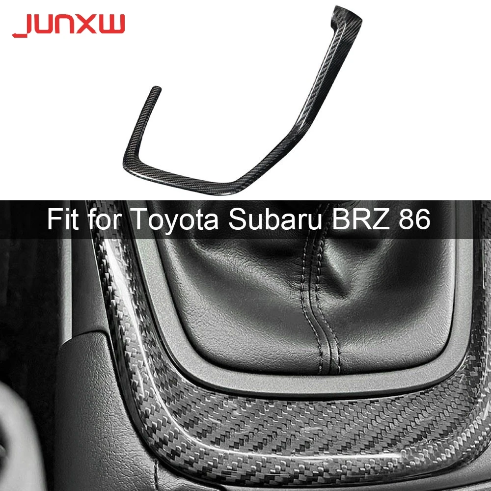 

Real Carbon Fiber Car Center Console Panel Gear Cover Accessories for Toyota Subaru BRZ 86 2022+ LHD FRP Body Kits