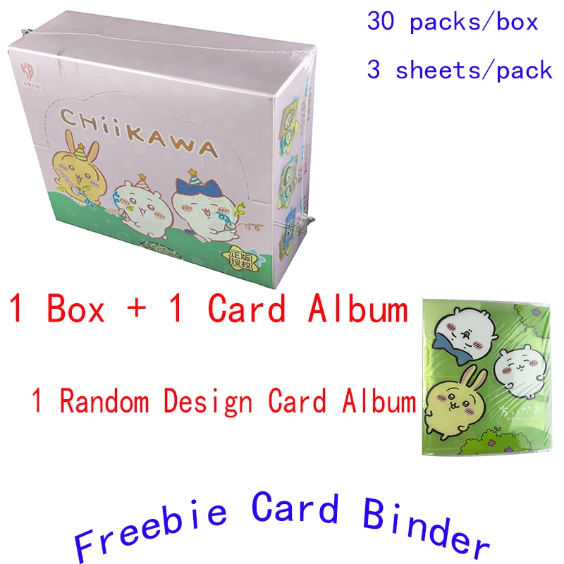 KABAO Chiikawa Collectible Trading Cards Hachiware Usagi Momonga Cute Anime Card Album Gift Toy