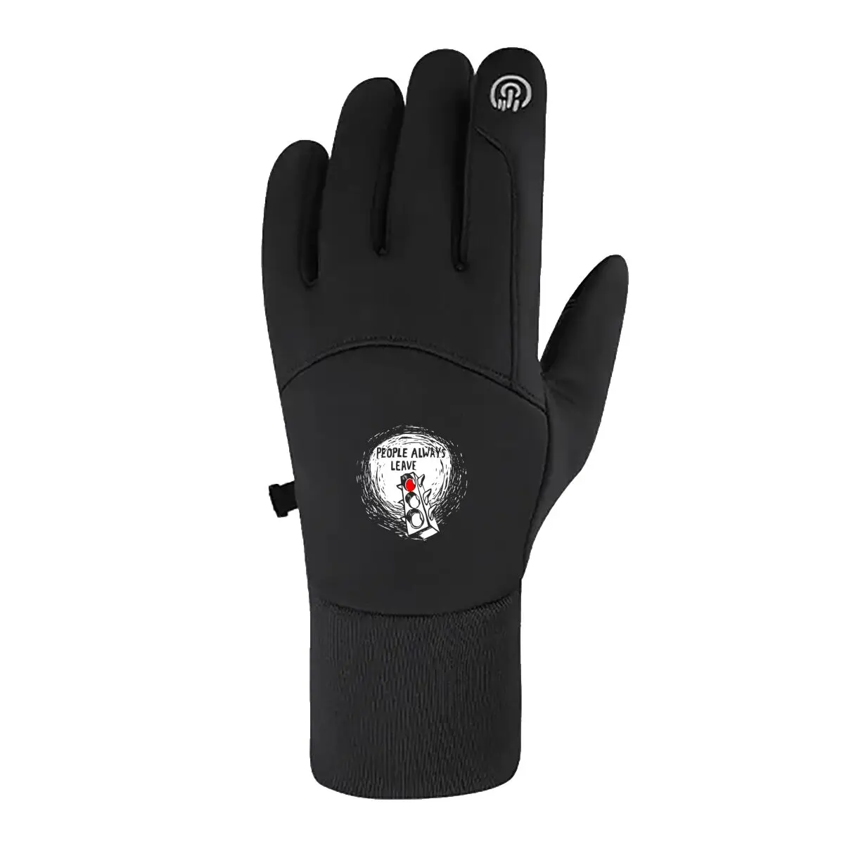 

Red Dot on White Background Warm Gloves Men Women for Cycling Skiing Driving
