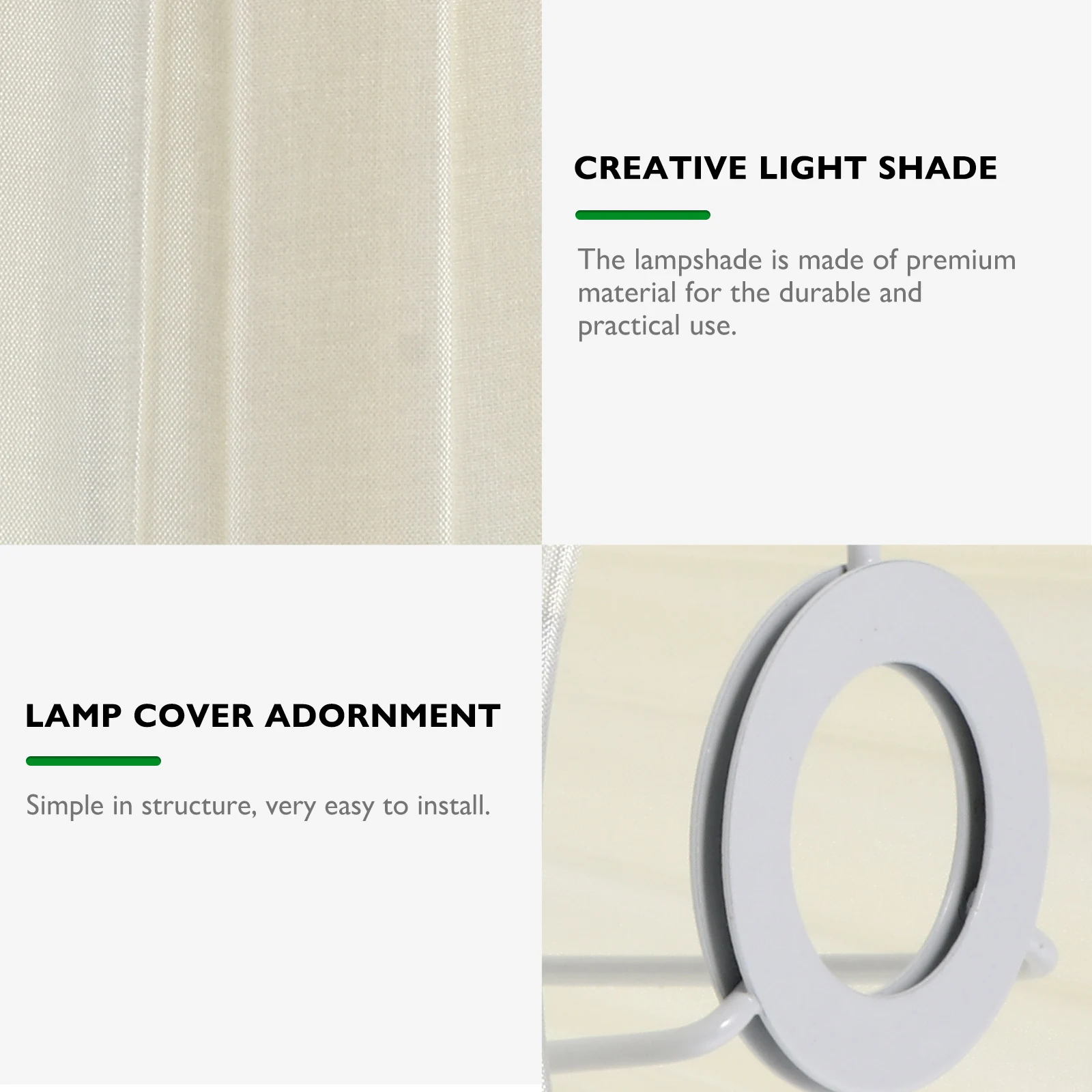 

E14 White Meson Lampshade for Pendant Table Wall Floor Lamps Decorative Cloth Cover Adornment Home Warm Mood Lighting Simple