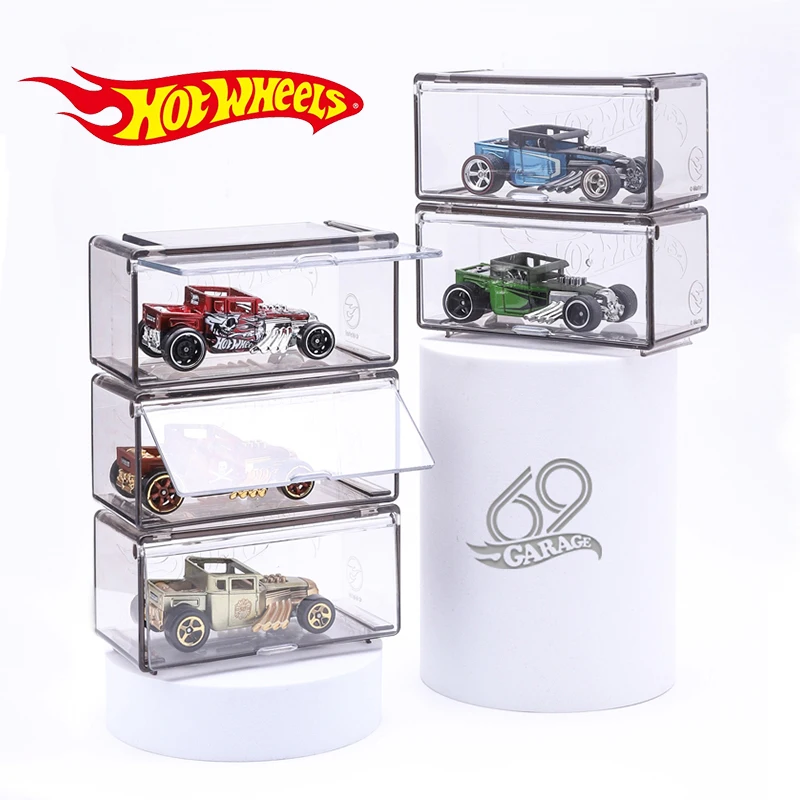 Hot 1/64 Diecast Model Car Display Box Storage Box High-grade with Fasteners Be connected for Hot Wheels MiniGT (Without Car)