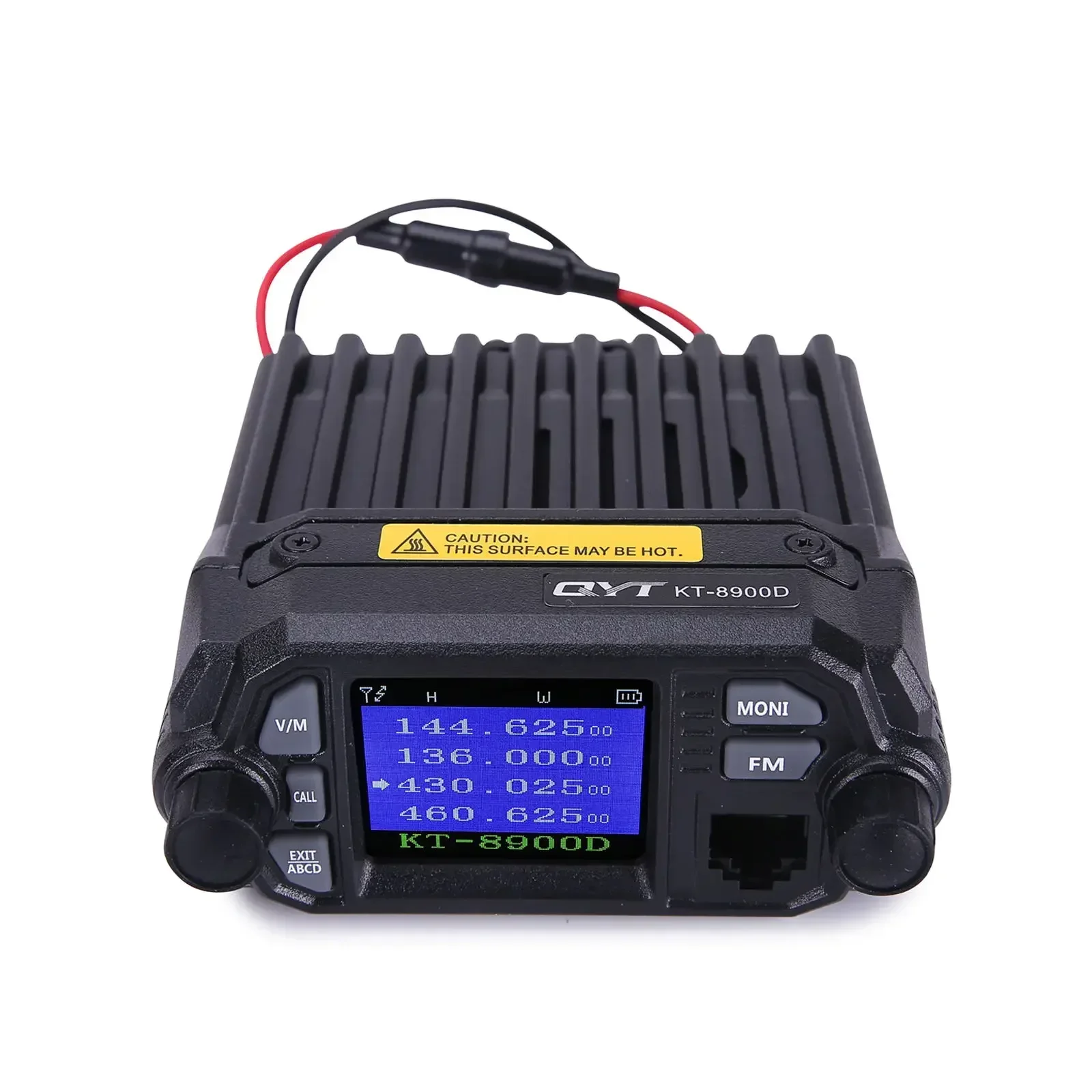 QYT Walkie Talkie KT-8900D 25W Mobile QYT Radio 136-174MHz/400-480MHz Dual Band Quad Display Mobile Transceiver QYT KT-8900D