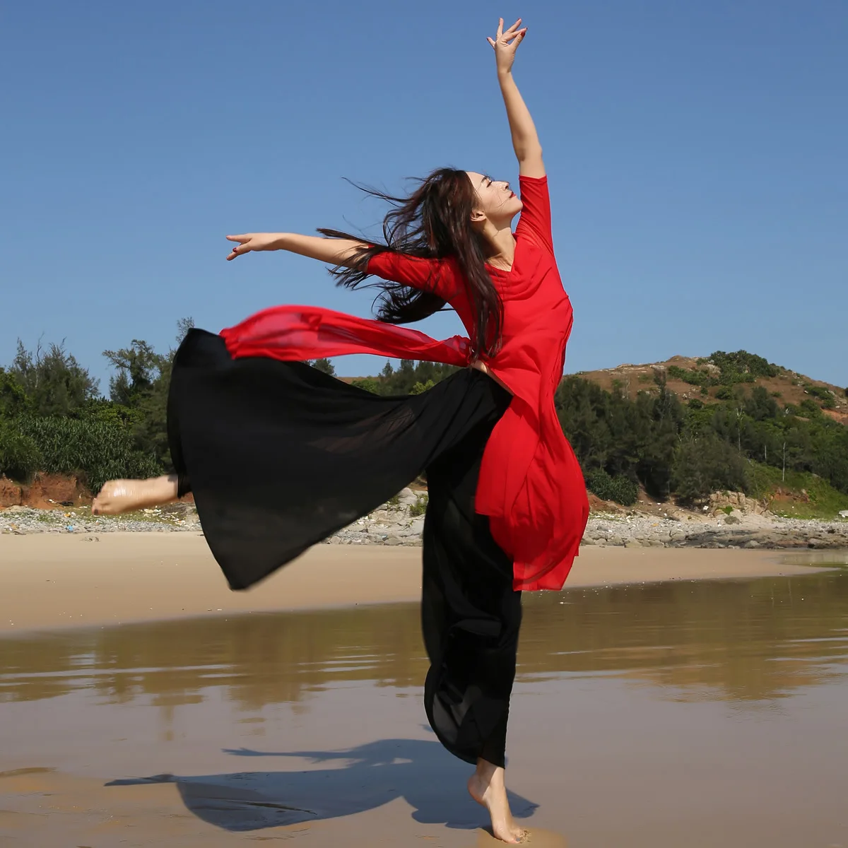 

Новый стиль, классическая танцевальная одежда для танцоров, широкие брюки для танца живота, свободное платье для выступлений в восточном танцеве