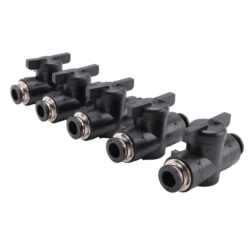 

HRBAJ-Pneumatic Ball Valve Push To Connect Fittings Ball Valve Air Flow Control Valve Air Fittings Straight Quick Connect