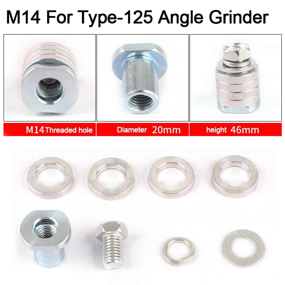 8pcs M10/14 Angle Grinder Modified Slotting Machine Conversion Head Manufacture Metal Processing Power Tools Accessories