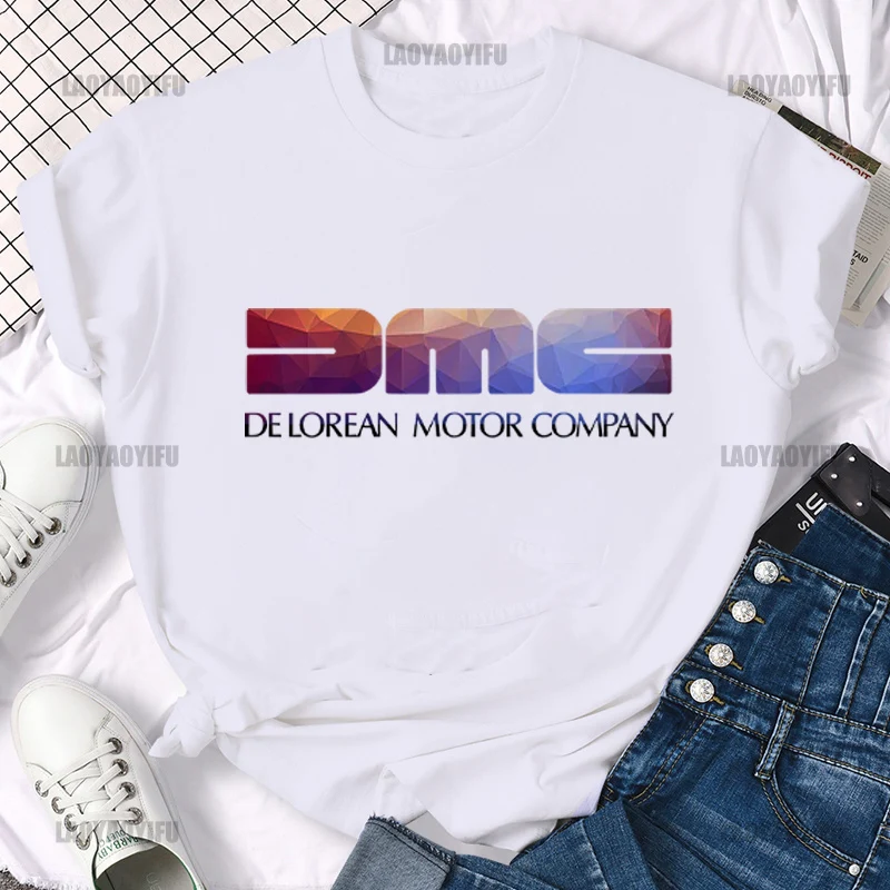 Men O-neck Tshirt Fashion Brand T-shirt Black New Unisex DMC DeLorean T-Shirt Back To The Future Retro Mcfly Cotton