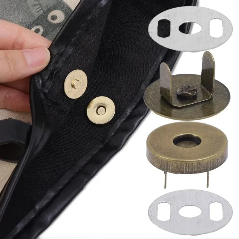 Invisible Magnetic Fastener No-stitch Bag Buttons Wallet Coat Handbags Magnetic Buckle Metal Luggage Parts Accessories Wholesale