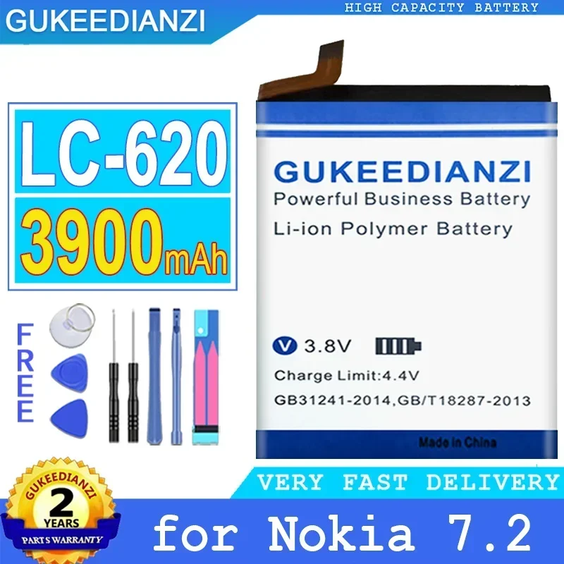 LC-620 Replacement Large Capacity Backup Mobile Phone Battery For Nokia 6.2 7.2 TA-1198 TA-1200 TA-1196