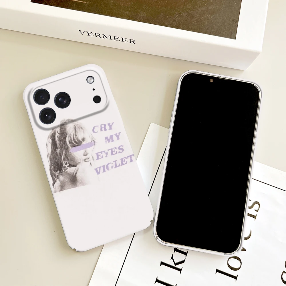 CRY MY EYES VIOLET S-Swift Phone Case For iPhone 17 16 15 14 13 12 11 Plus Pro Max Mini Glossy HD Hard Cover Film Shell T-Taylor view 6