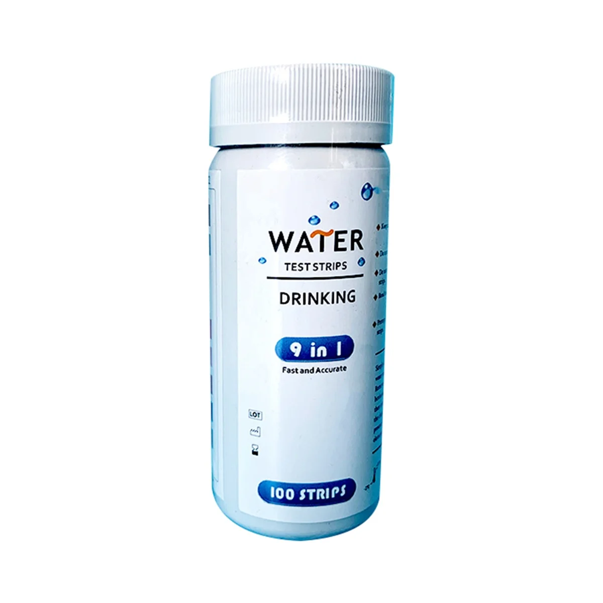 Water Test Kit 100 Home Water Test Strips for Well and Faucet Test Kit Tests for PH, Chlorine, Lead Nitrite and More