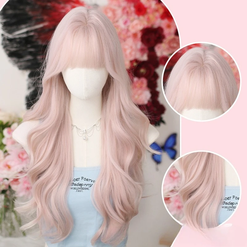 

Wig Lolita Shaoluo full head cover can be salt or sweet, simulated whole wig cover cos daily wig full head cover