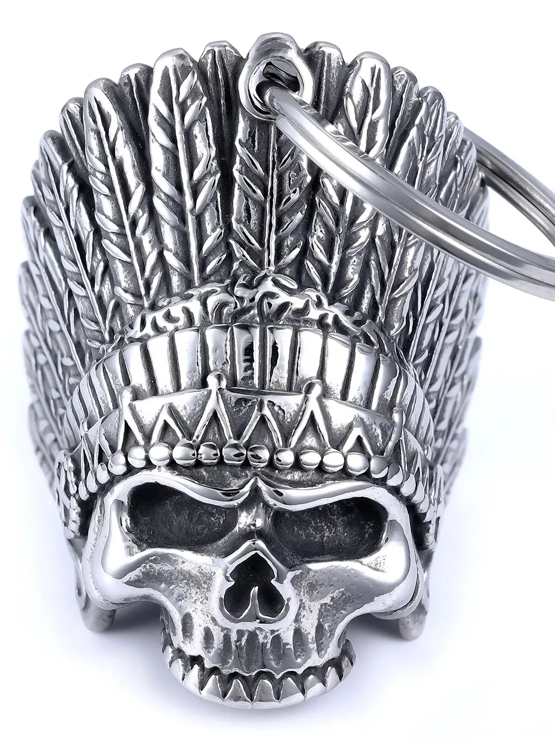 AliExpress NONE Indian Chief Bell Keychain Men's Cycling Amulet Exorcism Accessories Motorcycle Accessories