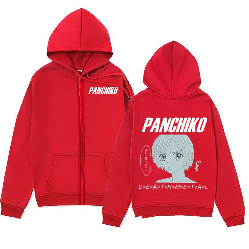 Rock Band Panchiko DEATHMETAL Album Zipper Hoodies Gothic Vintage Zip Up Kapuzenpullover Männer Frauen Mode Lässige Pullover