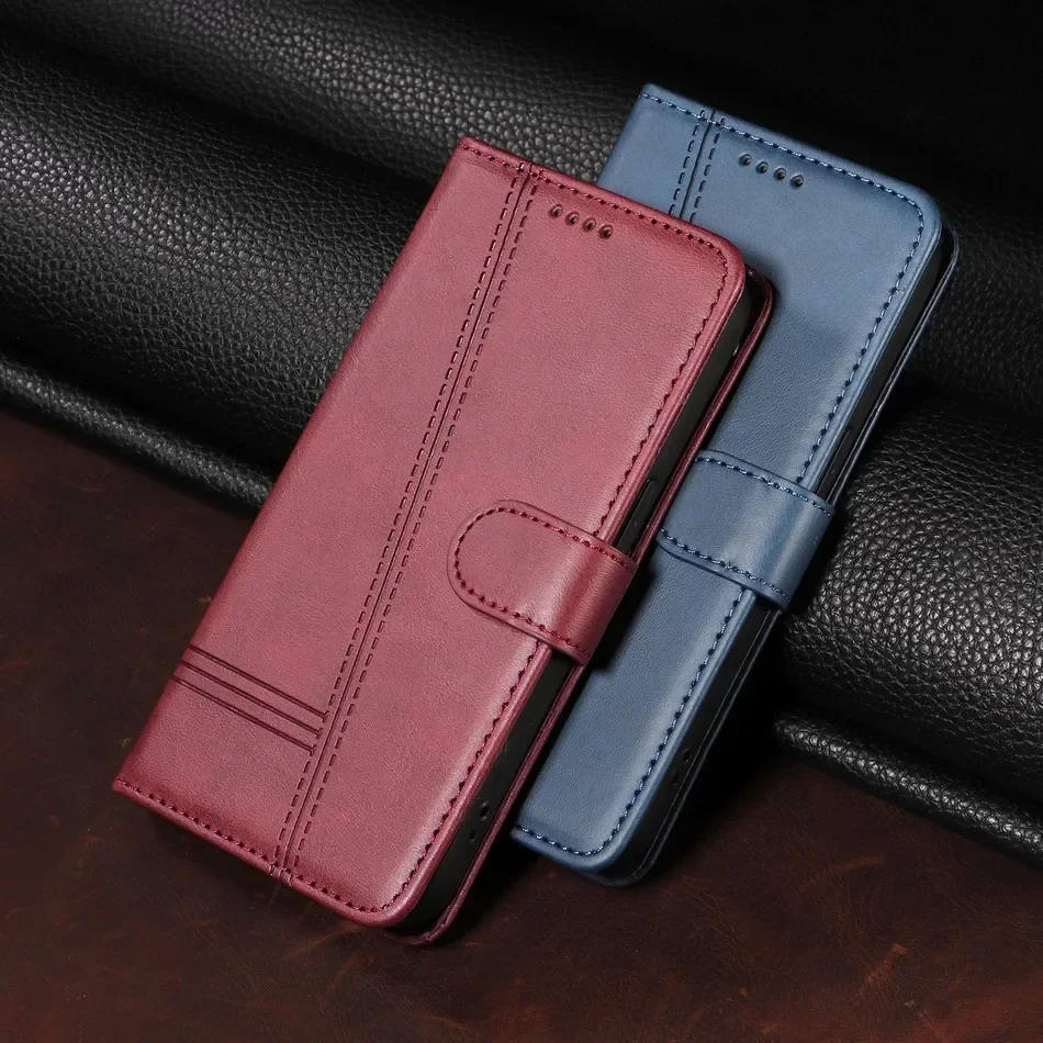 Simple T Line Case For Sony Xperia 1 5 10 IV V VI 2024 Wallet Card Slots Phone Protect Cover #HNB