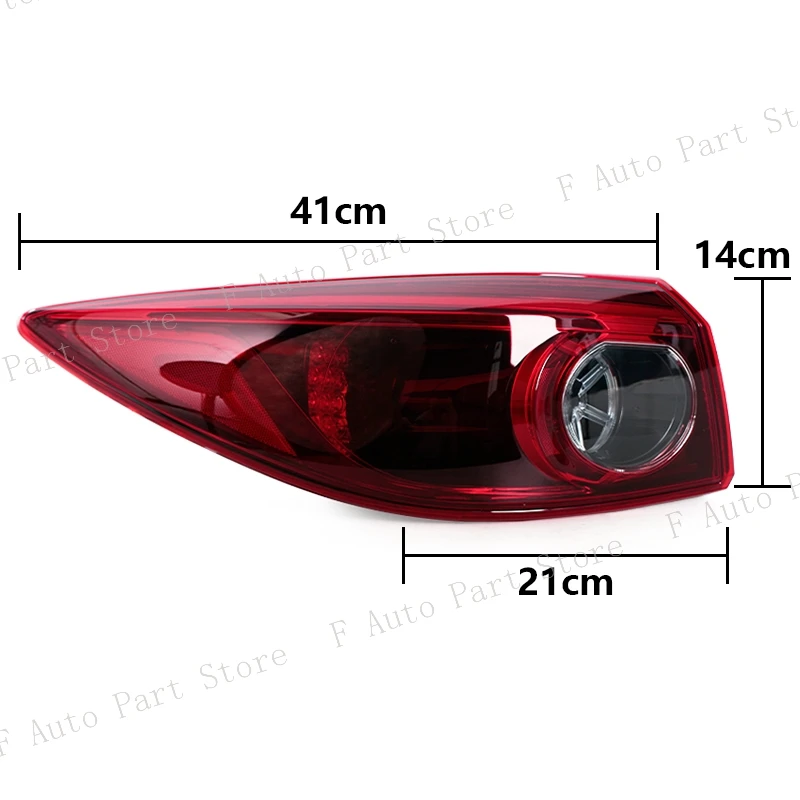 Taillight Taillamp For Mazda 3 Axela Sedan 2017 2018 Car Rear Bumper Tail Light Brake Stop Reverse Turn Signal Lamp