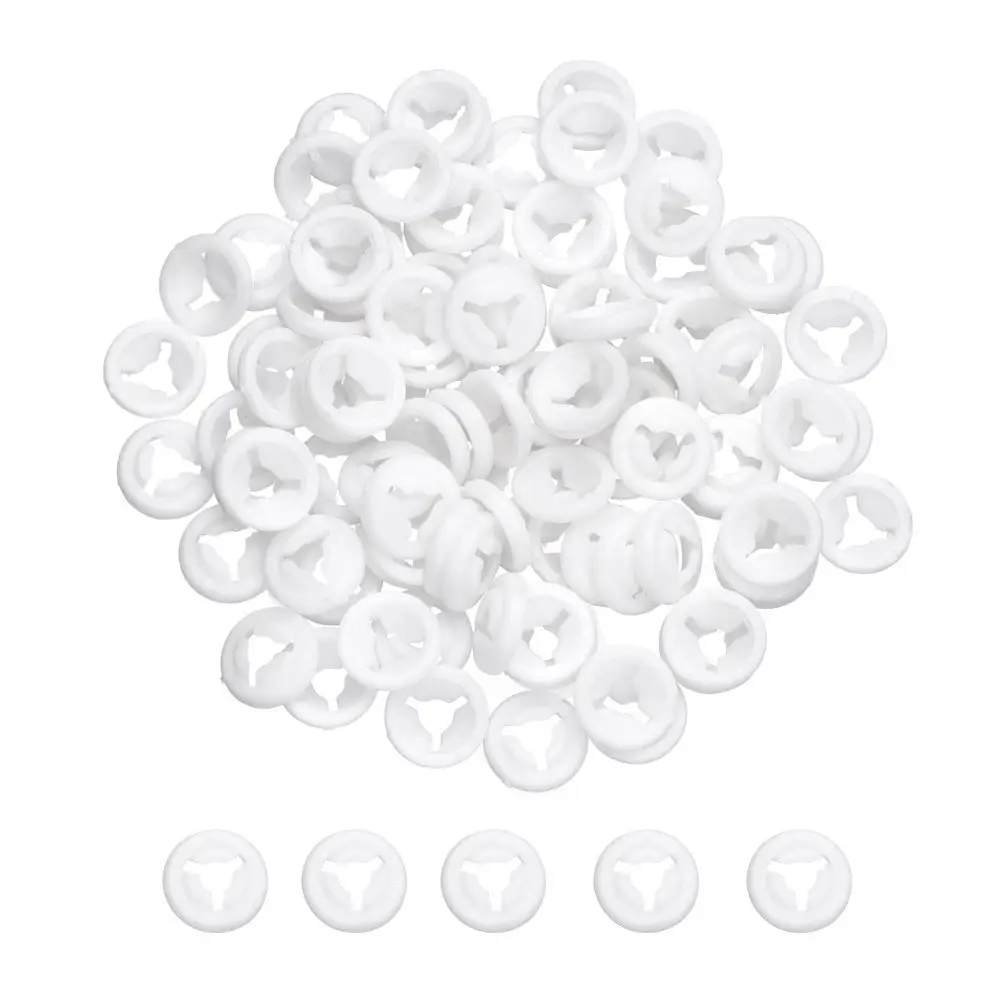 100Pcs/bag Back for Bear DIY Craft Accessories Doll Animal Toys Plastic Safety Eyes Round Gaskets Washers Doll Nose Washers