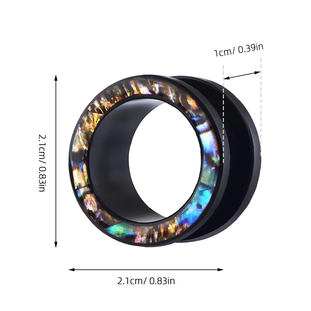 

1Pair Durable Acrylic Ear Stretchers Safe Lightweight Ear Expanders for Men Women 18mm Fashion Tunnel Plugs Fashion Earring