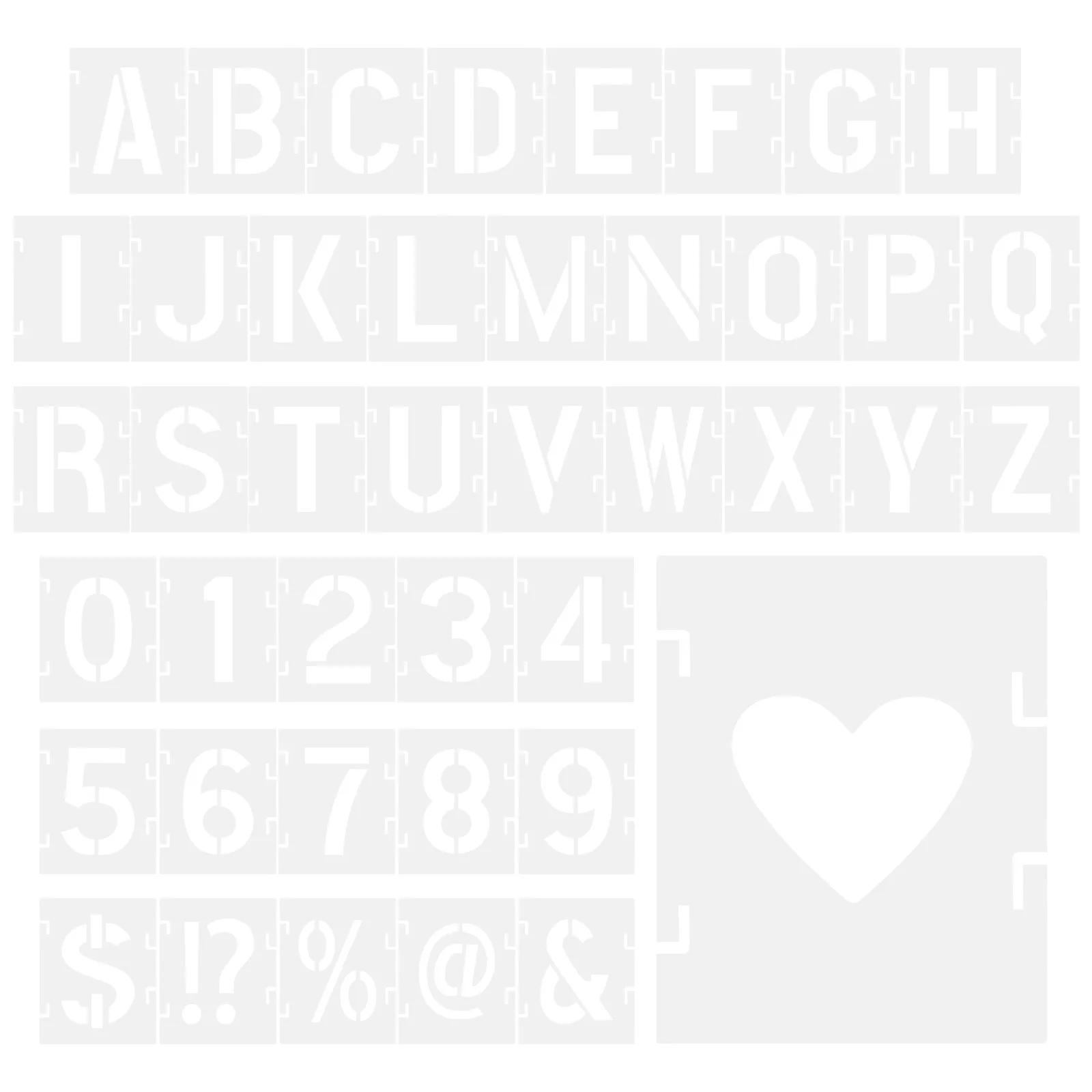 

Spray Paint Stencil Letters Inkjet Template Stencils for Journaling Reusable Painting