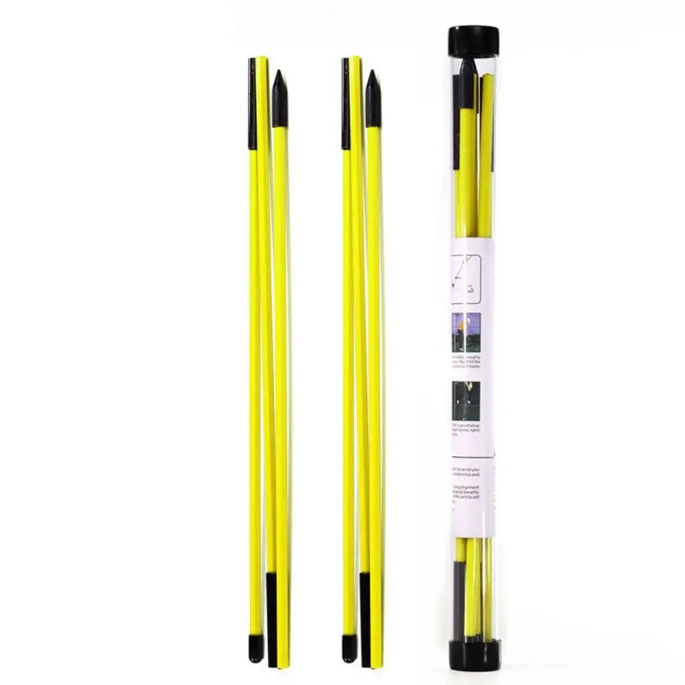 Folding Golf Alignment Sticks Collapsible Improve Golf Level Golf Practice Rods Lightweight Easy To Use