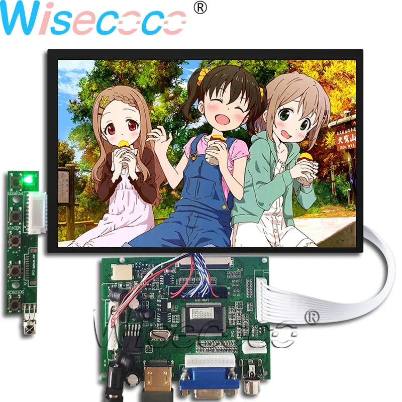 

7 Inch WXGA LCD Display 1280*800 IPS LVDS 39PIN N070ICG-LD1 Panel Control Board Driver Module Raspberry Pi Screen Wisecoco