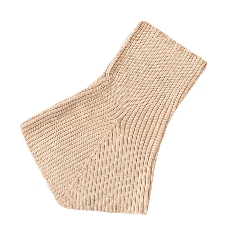 Women Winter Knitted Cotton Fake Collar Scarf Women Warm Turtleneck Neck Warmer Detachable Winter Windproof Scarf 36*28cm
