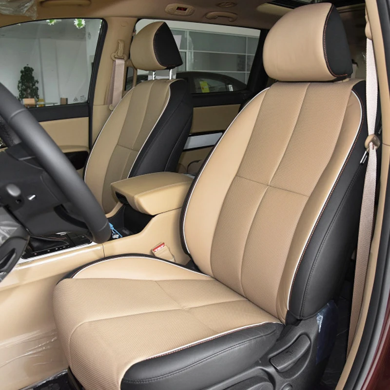 

Для KIA Carnival 2007 2008 2010-2016 2017 2018 чехол для сидений из натуральной кожи и кожзаменителя 7 сидений поддерживает аксессуары 20 шт./компл.