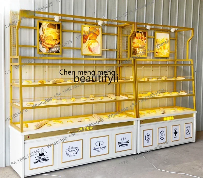 2003yj Customized Bread Display Cabinets Nakajima Cabinet Side Cabinet Pastry Counter Cake Shop Display Stand
