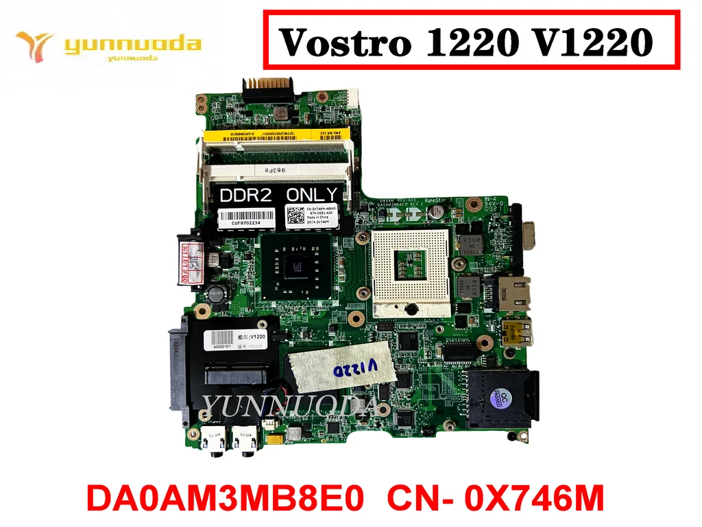 

Original For DELL Vostro 1220 V1220 Laptop motherboard DA0AM3MB8E0 CN- 0X746M tested good free shipping