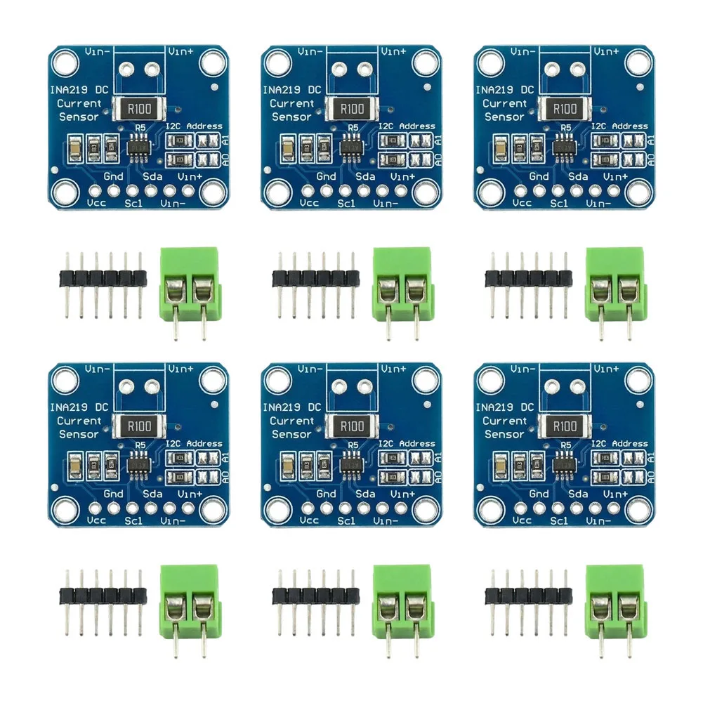 6pcs INA219 I2C Bidirectional Current Power Module For Arduino Raspberry-Pi DIY Electronics Project Monitoring Board
