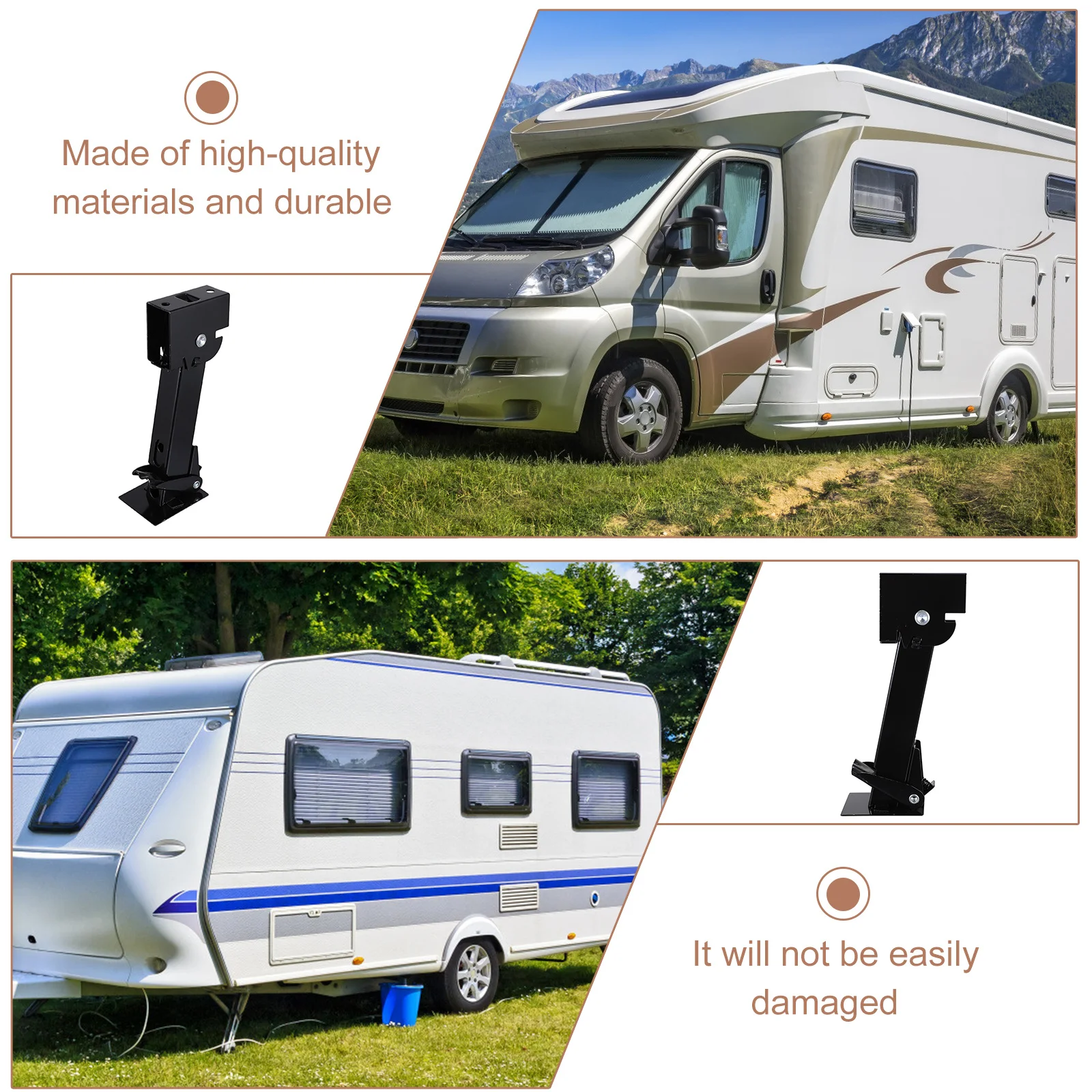 

Rv Stabilizer Jack Trailer Support Tool Simple Operation Durable Steel Maintenance Accessory Camper Stabilizer Stand