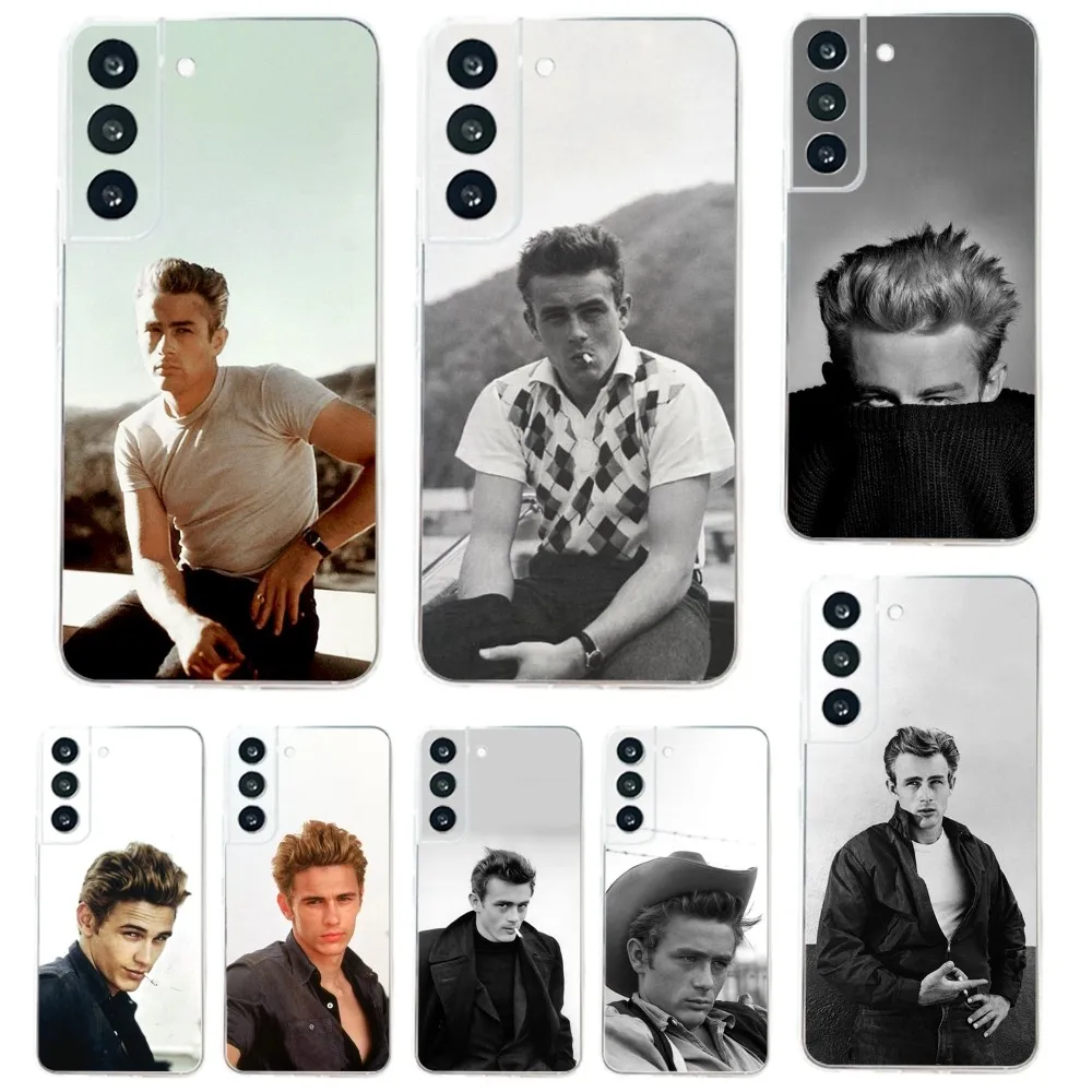 Classic Vintage J-James D-Dean Phone Case For Samsung Galaxy A71,70,52,51,40,31,A50,30S,21S,Note20ultra Transparent Cover