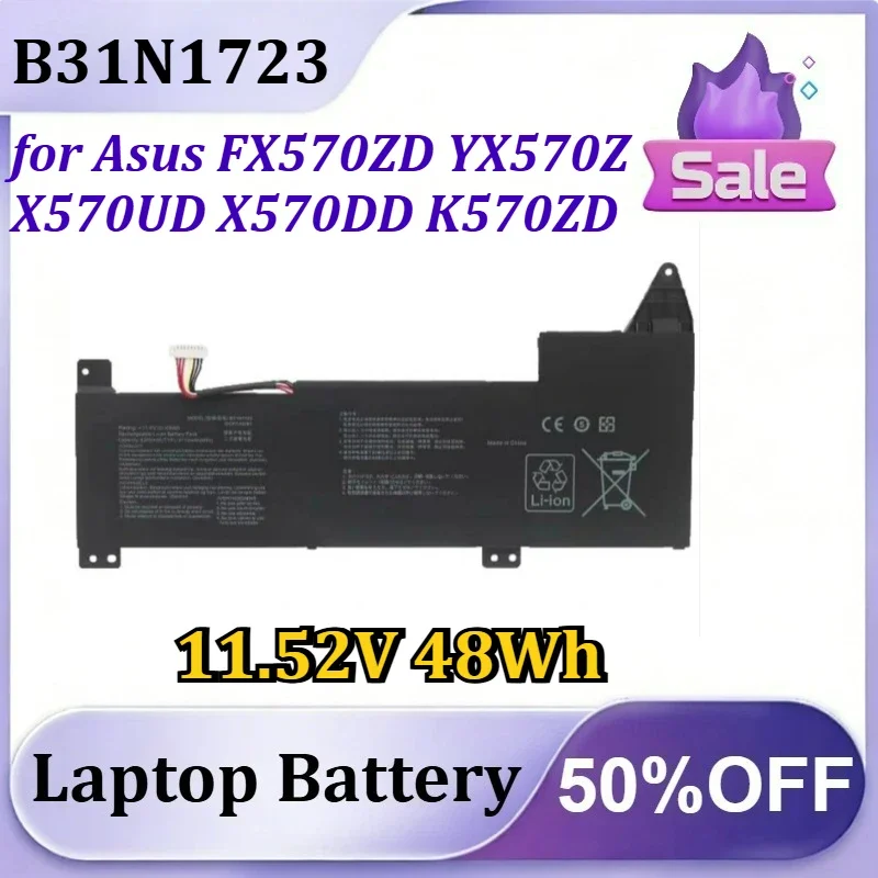 [NEW] B31N1723 11.52V 48Wh for Asus FX570ZD YX570Z X570UD X570DD K570ZD Laptop Lithium‑ion Battery