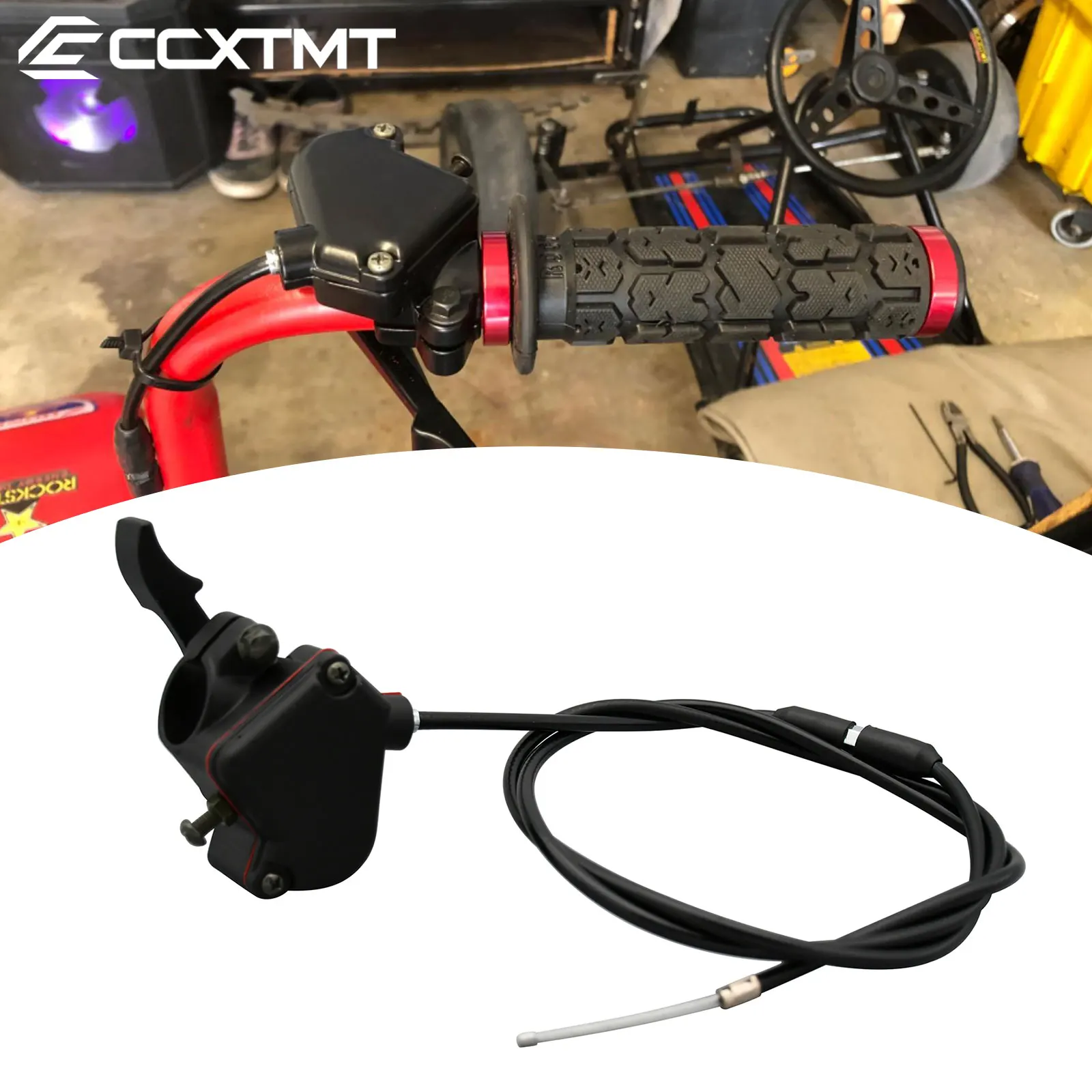 7/8 Inch 22mm Thumb Throttle Cable Accelerator Control Assembly For ATV TaoTao Quad Kart Dirt Bike 300cc 250cc 200cc 150cc 125cc