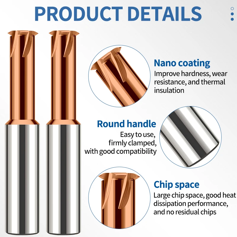 UFS Tap 1PCS CNC Machine Solid Carbide Single Tooth Thread Milling M1 M1.6 M2 M3 M4 M5 M6 M8 M10 M12 M14 Mill Mills Cutter