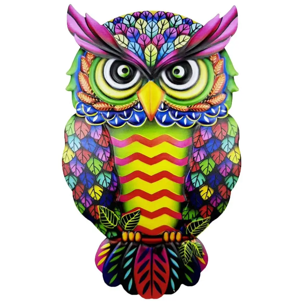

Creative Yard Decoration Owl Metal Art Sculpture Home Outdoor Iron Art Owl Wall Art