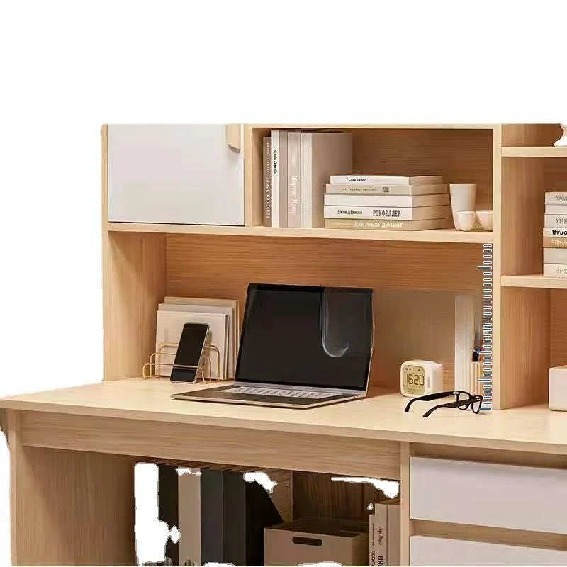 

Customized home desktop writing table rental house simple student study table computer table desk bookshelf combination