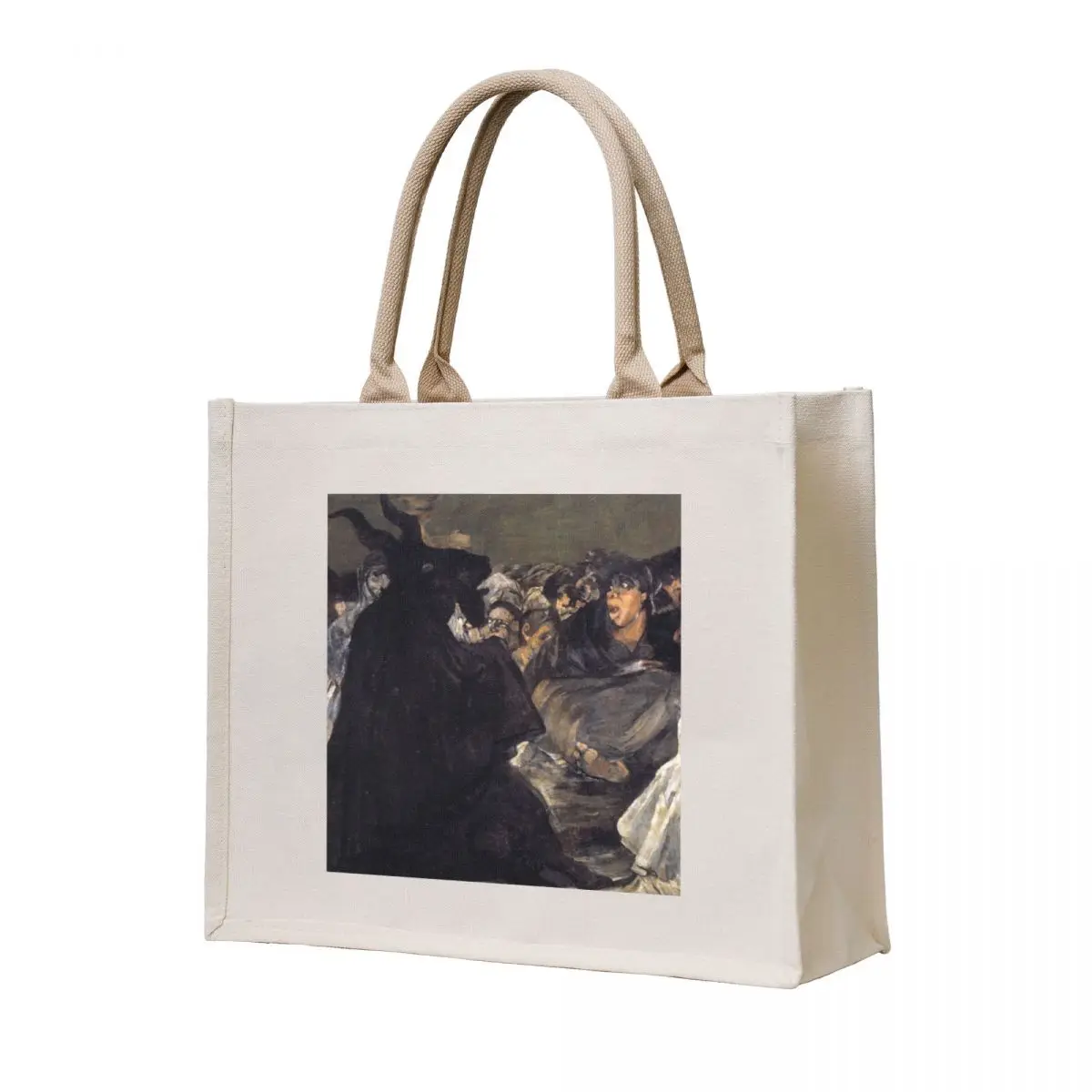 

Witches' Sabbath (The Great He-Goat) Francisco de Goya, c. 1821 Gothic Fine Art for Halloween Tote Bag eco pack custom bags