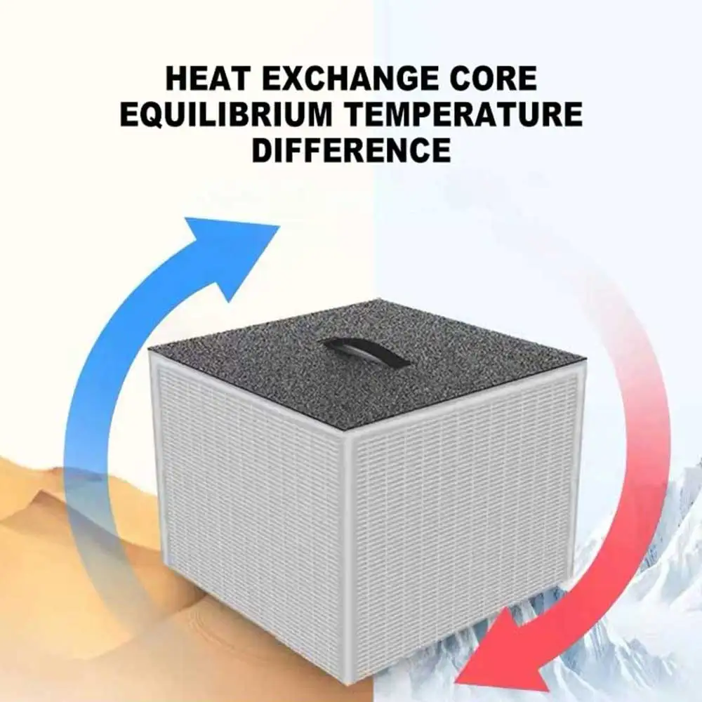 Silent Exhaust Home Fresh Air Ventilator System Purification Heat Exchanger